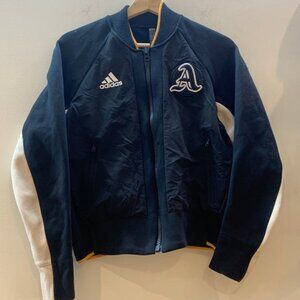 Adidas VRCT Casual Athletic Track Zip Up Jacket Active Black EA0422 - Size S